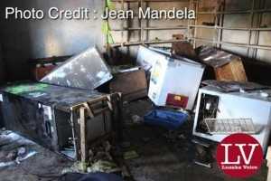 "God s Good" shop owed by rwandese called Dann in Lusaka George Compound looted.