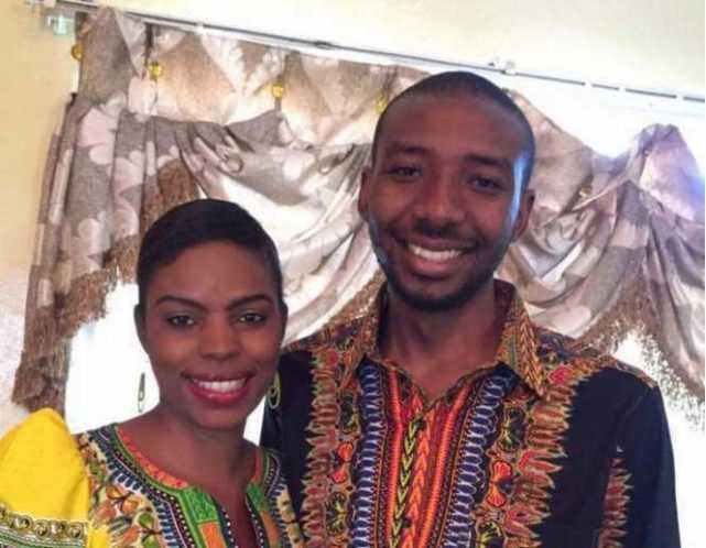 Akakanda Lubinda Liteebele (right) murdered by his wife, left