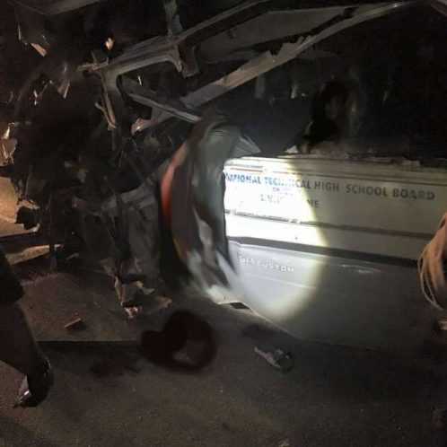 A bus carrying Hillcrest pupils for JETS to St canisius was involved in a terrible road accident,unfortunately 10 people have been reported to have died so far(from the hillcrest bus)...M.T.S.R.I.E.P