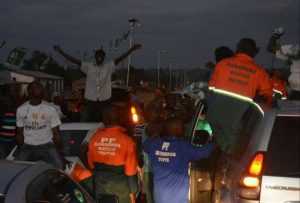 Celebrations characterise Kawambwa after PF's Nickson Chilangwa's successful nomination of paper..