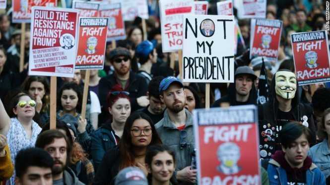 Trump protests