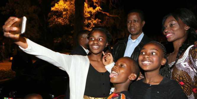 Former President Rupiah Banda, My Wife and Partner The First Lady, the Zambia's ambassador to Ethiopia Md Susan Sikaneta and I joined the diaspora community for dinner in Addis Ababa, Ethiopia.