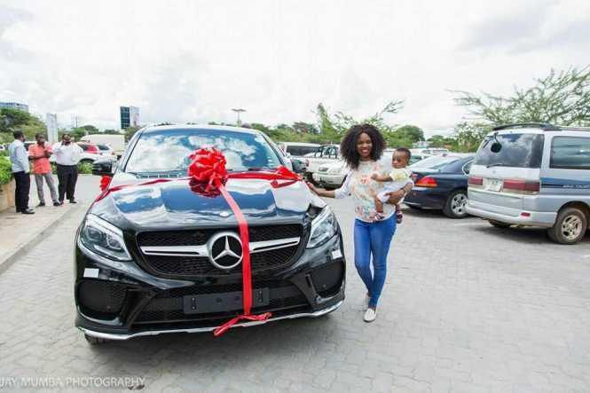 Stopilla Sunzu surprises wife with a wonderful gift, an SUV, Merecedes Benz GLE Coupe