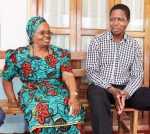 President Edgar Lungu with Mama Salome Kapwepwe.